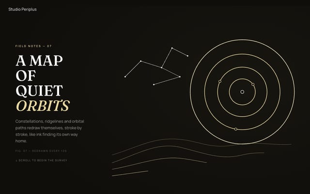 STUDIO PERIPLUSの実サイトをスクロールした見本